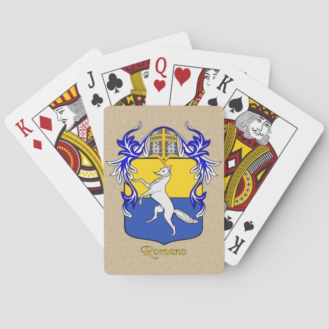 Romano Heraldic Shield und Mantle Spielkarten (Rückseite)