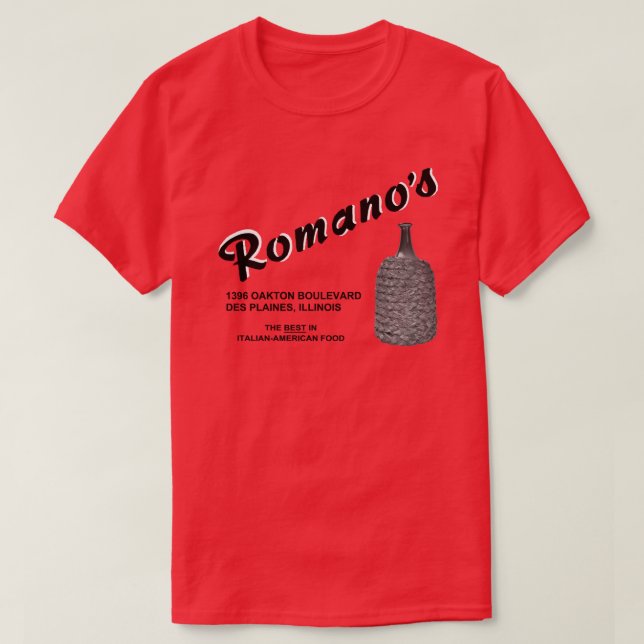 Romano's Restaurant, Des Plaines, IL T-Shirt (Design vorne)