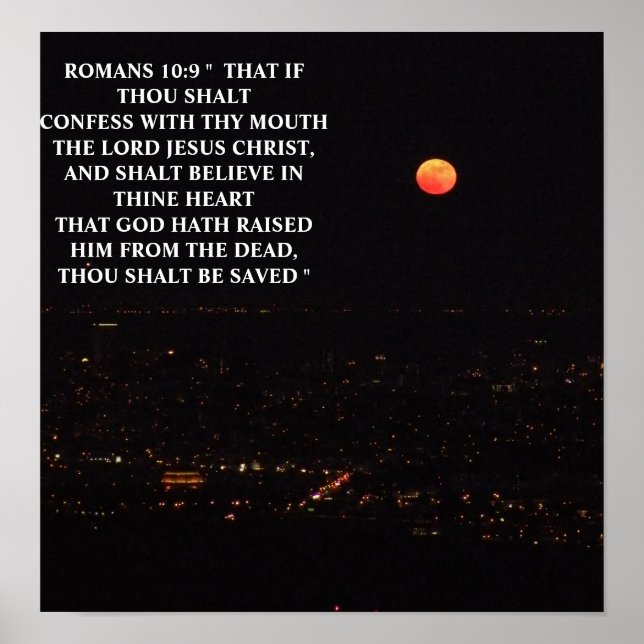 ROMANS 10:9 POSTER (Vorne)