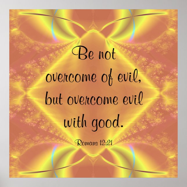 Romans 12:21 Poster (Devant)