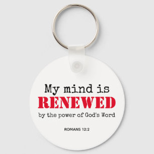 Romans 12v2 MIND RENEWED Christian Schlüsselanhänger
