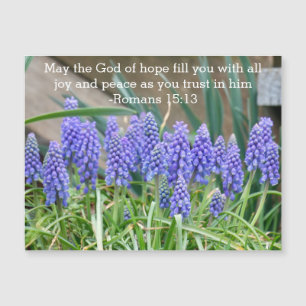 Romans 15:13 Carte magnétique Hyacinth