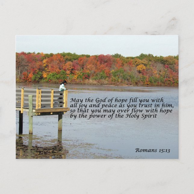 Romans 15:13 Citation biblique Carte postale (Devant)