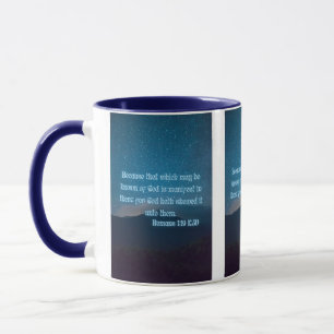 Romans 1:19 KJV Bible Verse Pic Mug Deux Tons