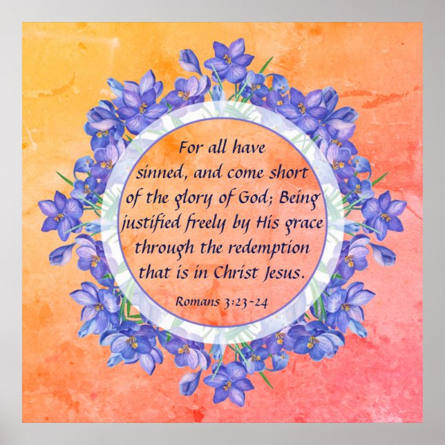 Romans 3:23-24  poster (Vorne)