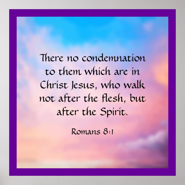 Romans 8:1  poster (Vorne)