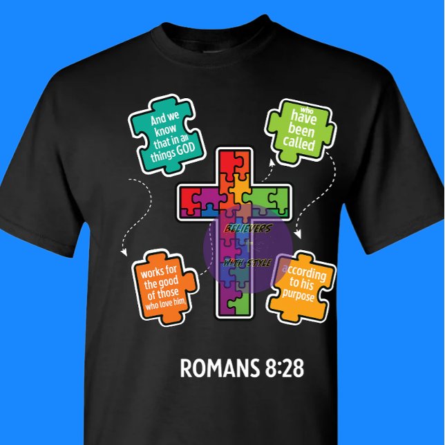 Romans 8:28 - Christian T-Shirt (Von Creator hochgeladen)