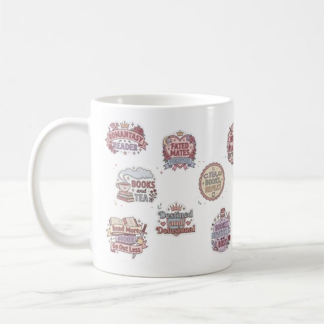 Romantasy-Buchleser Kaffeetasse (Links)