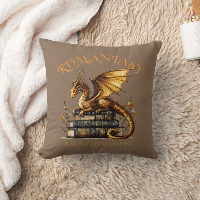Romantasy Dragon Books Nur noch ein Kapitel Kissen (Decke)