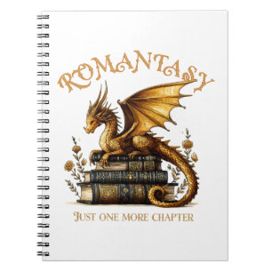 Romantasy Dragon Books Nur noch ein Kapitel Notizblock