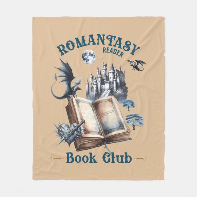 Romantasy Reader Dragon Banca del Gottardo Fleecedecke (Vorderseite)