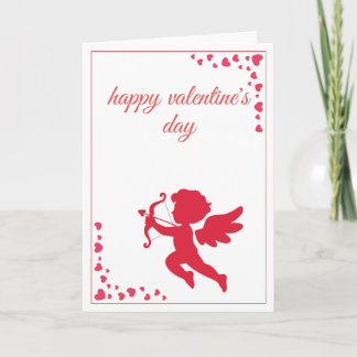 Romantic Angle of Love Cupide Valentine’s Day Feiertagskarte