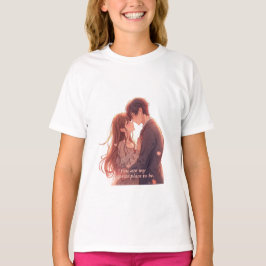 Romantic Anime Couple - Valentine's Day  Aesthetic T-Shirt