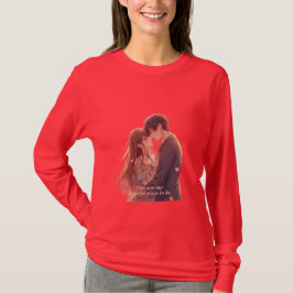 Romantic Anime Couple - Valentine's Day  Aesthetic T-Shirt