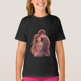 Romantic Anime Couple - Valentine's Day  Aesthetic T-Shirt