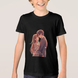 Romantic Anime Couple - Valentine's Day  Aesthetic Tri-Blend Shirt