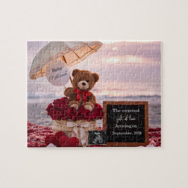 Romantic Baby Reveal Pregnancy announcement gift  (Horizontal)
