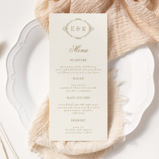 Romantic Baroque Ornate Frame Wedding Invitation