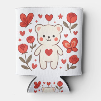 Romantic Bear Heart Can Cooler Dosenkühler