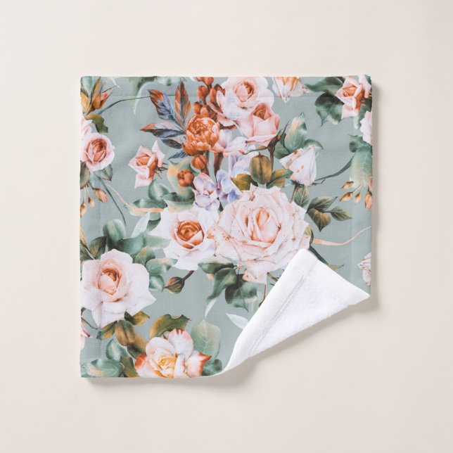 Romantic Blossom Haven Badhandtuch Set (Waschlappen)