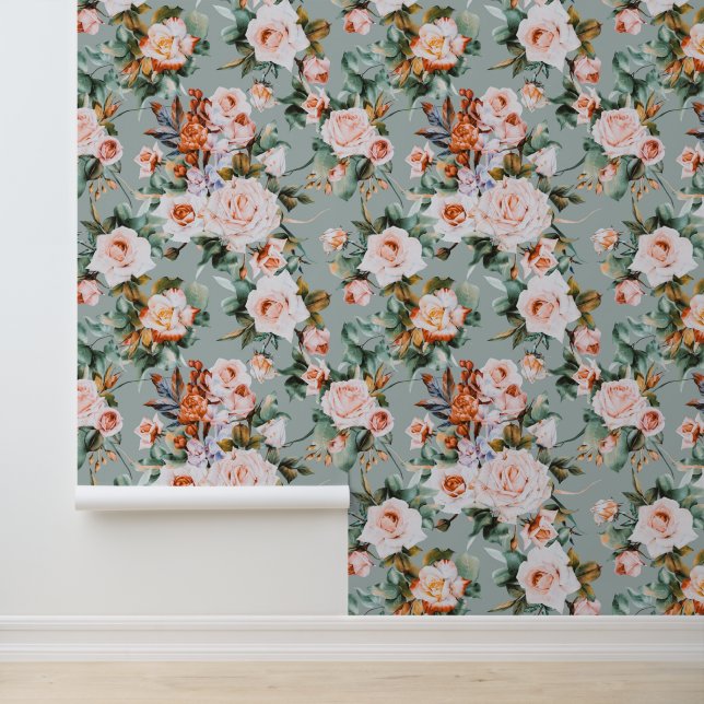 Romantic Blossom Haven Tapete (Anwendung)