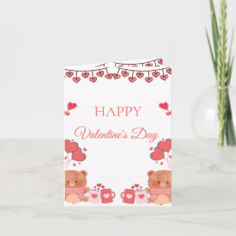 Romantic Blush Valentine Card Feiertagskarte