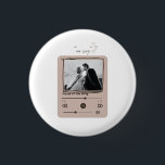Romantic Bride & Groom Memorable Song Gift Wedding Button<br><div class="desc">Romantic Bride & Groom Memorable Song Gift Wedding button</div>