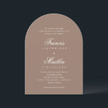 Romantic Brown Elegant Wedding Einladung<br><div class="desc">This design is part of a romantic and elegant wedding invitation suite.</div>