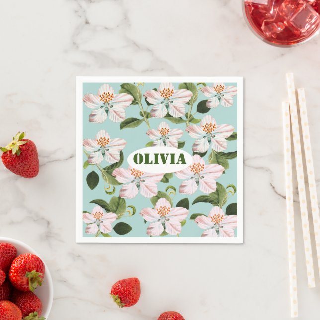 Romantic cherry blossom  serviette (Beispiel)