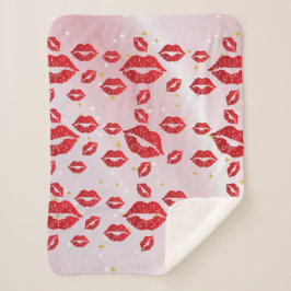 Romantic chic luxe red lips sherpadecke