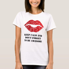 Romantic chic luxe red lips T-Shirt