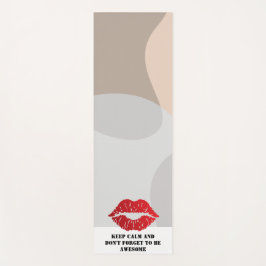 Romantic chic luxe red lips yogamatte