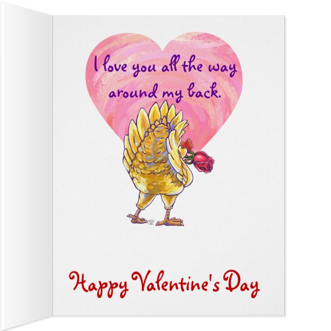 Romantic Chicken Valentine (Innenansicht  (Rechts))
