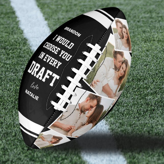 Romantic "Choose You in Every Draft" Photo Football (Von Creator hochgeladen)