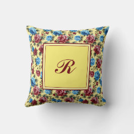 Romantic Colorful Vintage Floral Pattern Kissen