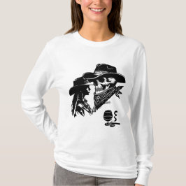 Romantic Cowboy and Cowgirl Design - Wilder Westen T-Shirt