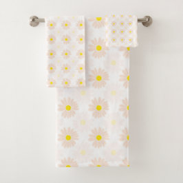 Romantic Daisies Ditsy floral Muster Trendy Bath Badhandtuch Set