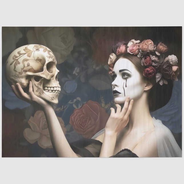     Romantic Dark Decoupage  Seidenpapier (Vorderseite)