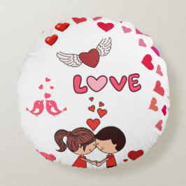 Romantic Decorative Cushion Rundes Kissen