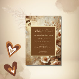 Romantic Dreamy Floral Brautparty Einladung