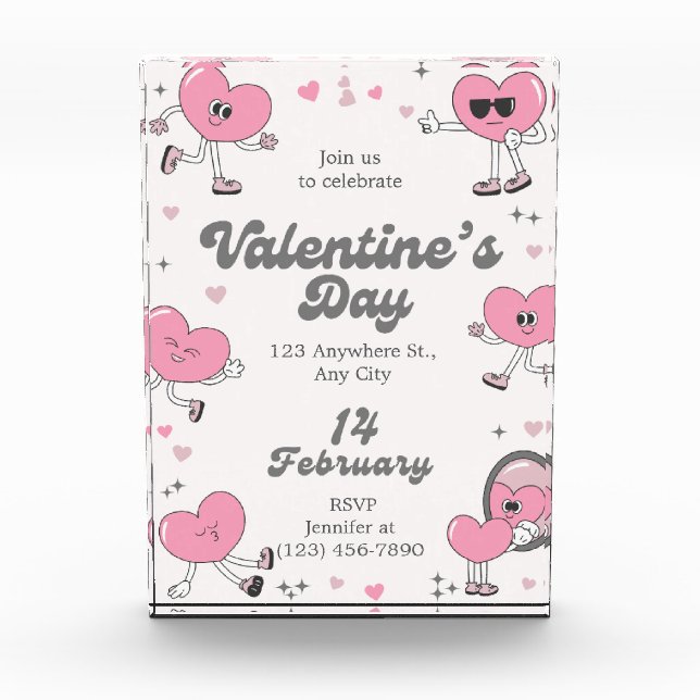 ​Romantic Every Day is Valentine's Custom Greeting Fotoblock (Vorderseite)
