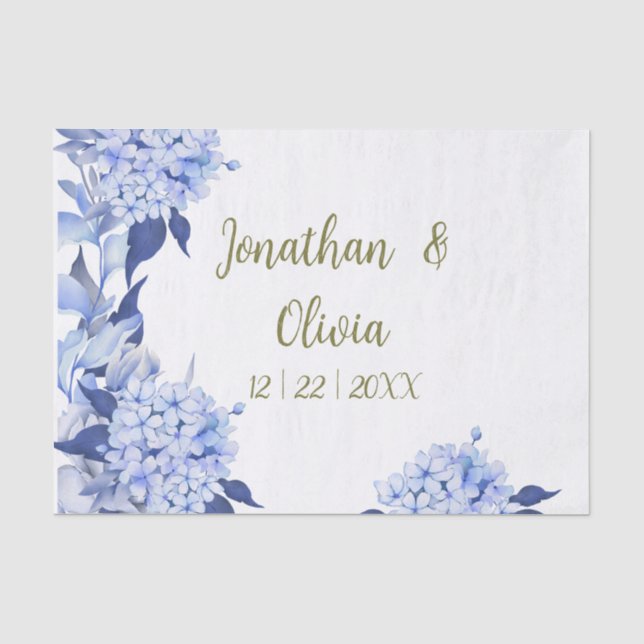 Romantic Field purple Flowers Seidenpapier (Vorderseite)