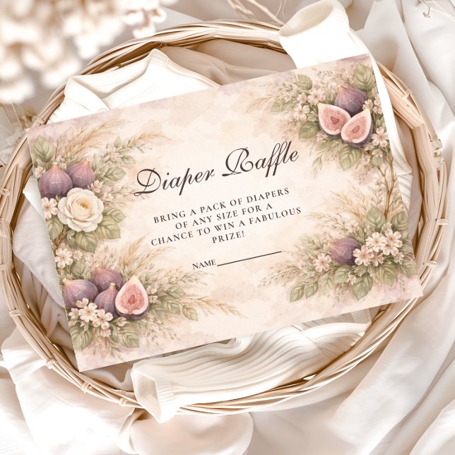 Romantic Fig Orchard Diapper Raffle Begleitkarte (Von Creator hochgeladen)