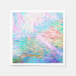 Romantic Floral Abstract – Elegant Boho Fantasy Serviette
