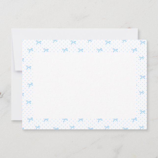 Romantic Floral Monogram Notecard Dankeskarte (Vorderseite)