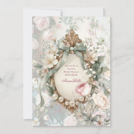 Romantic Garden Bridal Shower Invitation Einladung