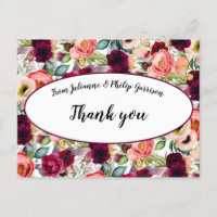 Romantic Garden Floral Wedge Vielen Dank