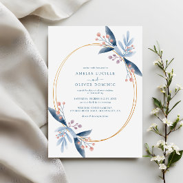 Romantic Garden Wedding Invite Watercolor Greenery Einladung