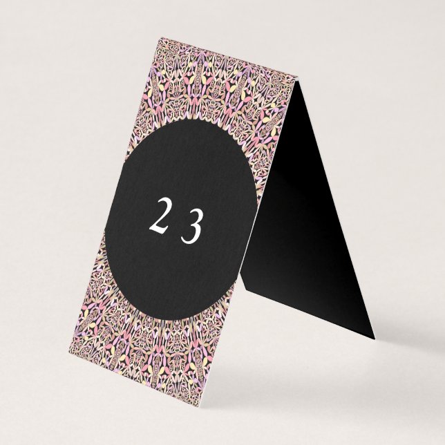 Romantic Geometric Mandala soft Pink Black (Vorderseite)