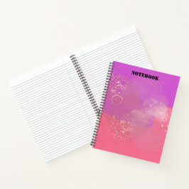 Romantic glitter pink art notizbuch
